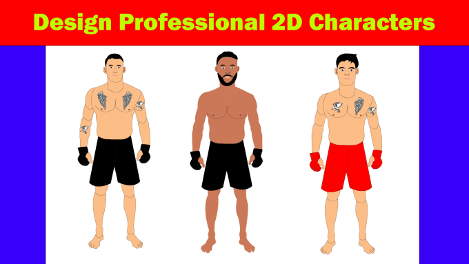 Gig Preview - Design professional 2d characters