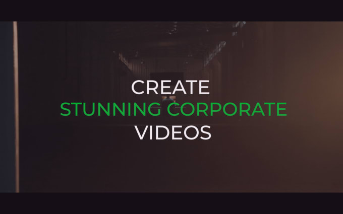 Gig Preview - Produce a stunning corporate video for your brand