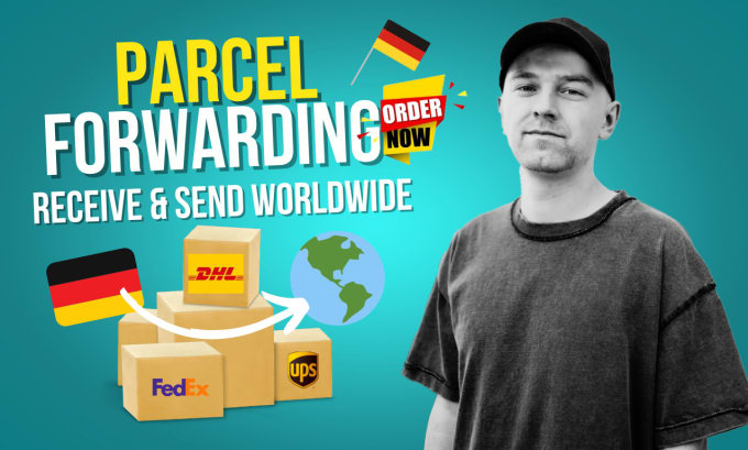 Gig Preview - Receive and forward your parcels from germany