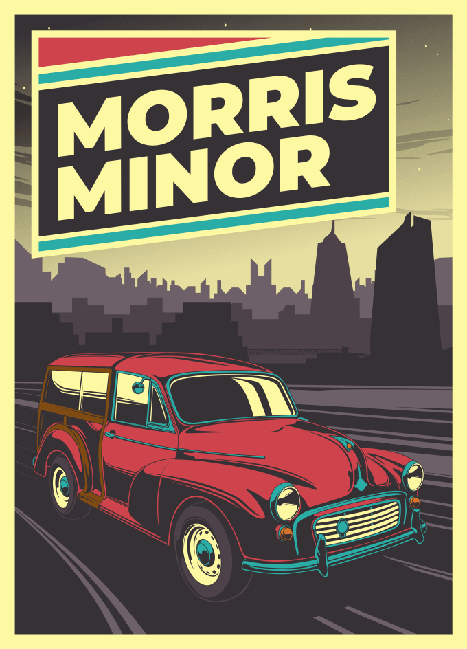 Gig Preview - Make vintage poster style from your car image