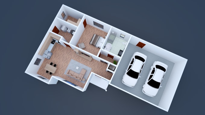 Gig Preview - Design 2d to 3d floor plan and 3d rendering in short time