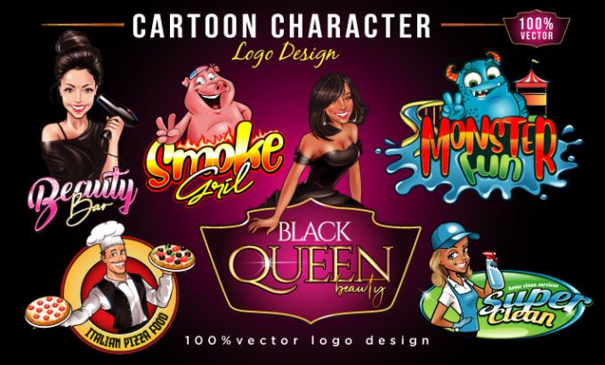 Bestseller - design stunning mascot , cartoon caricature logo