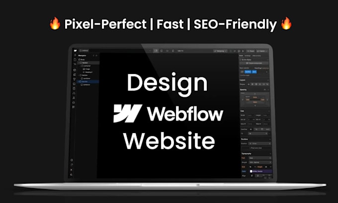 Gig Preview - Design or fix webflow website, cms, optimize SEO, convert figma to webflow