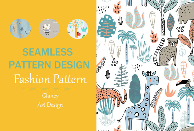 Gig Preview - Create seamless pattern textile prints pattern design