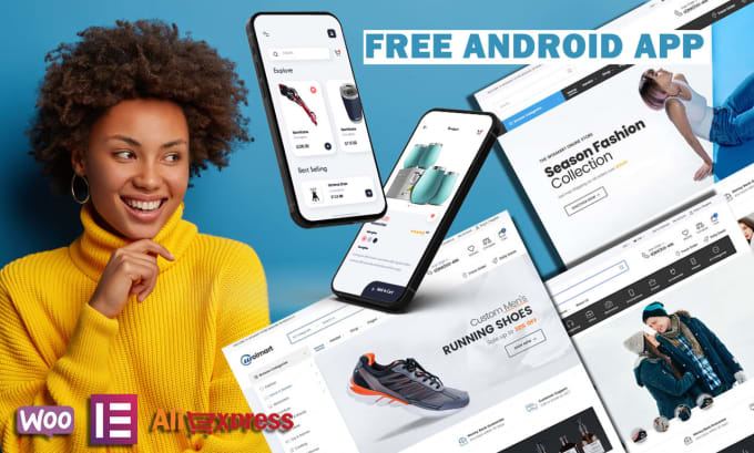 Gig Preview - Build money making ready made aliexpress dropshiping store with android app