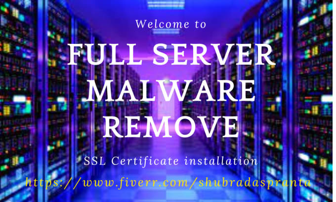 Gig Preview - Do full server malware clean, SSL certificate installation, fix hacked website