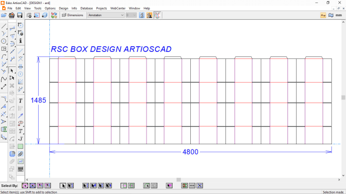 Gig Preview - Make custom box dieline cut line template and artwork,rsc box in artioscad