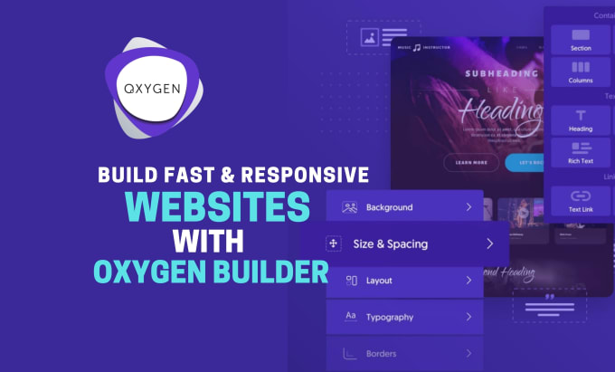 Gig Preview - Build a supper fast lightweight website using oxygen builder