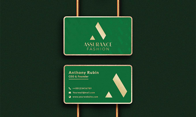 Gig Preview - Do luxury business card design