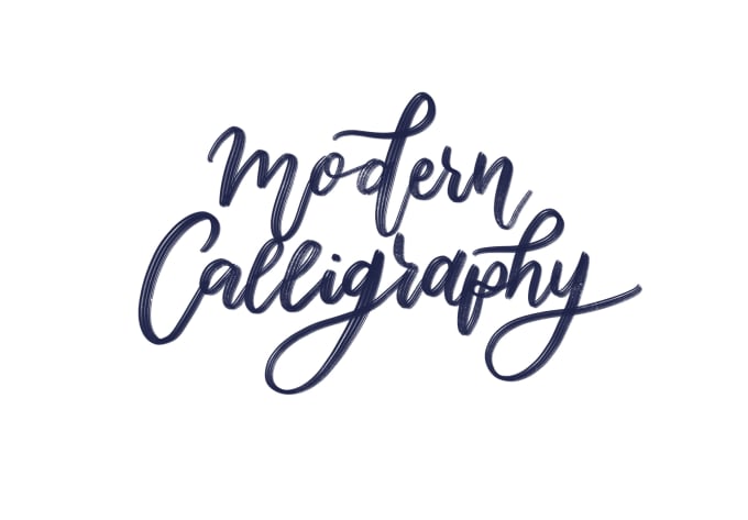 Gig Preview - Write anything in modern calligraphy