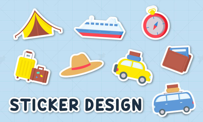 Gig Preview - Create enchanting sticker, patch, and badge illustration