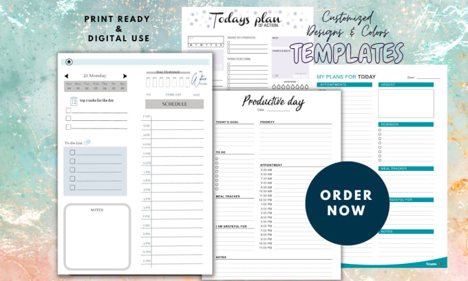 Gig Preview - Design a layout for your digital planners