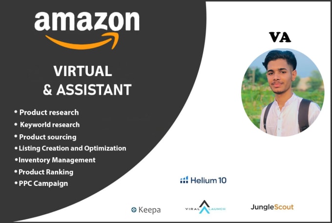 Gig Preview - Be expert amazon fba virtual assistant, a to z amazon seller central handling va