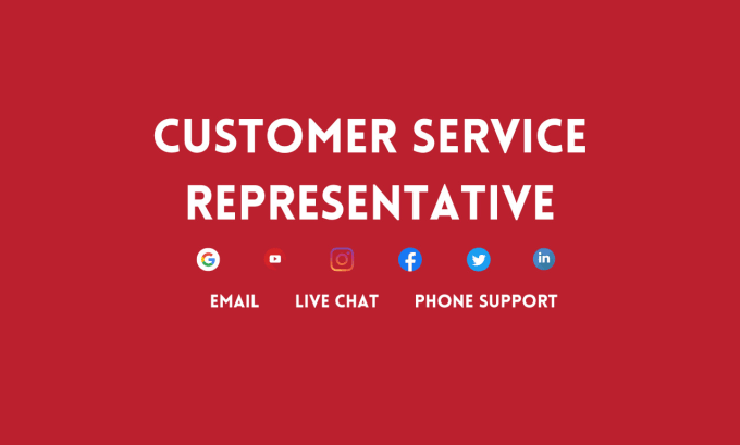 Gig Preview - Be the customer service representative for your business