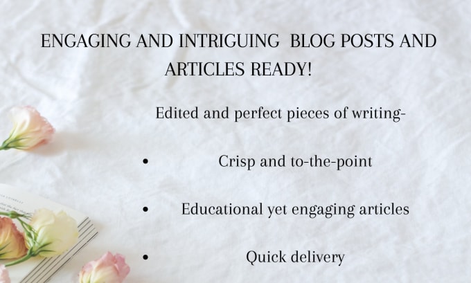 Gig Preview - Write engaging articles on the topic of your choice