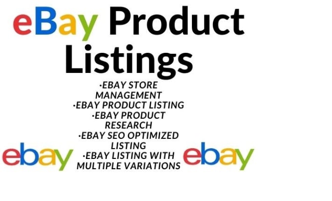 Gig Preview - Be your free ebay lister and product hunter for a month or two