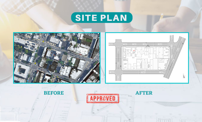 Gig Preview - Draw site plan from google maps for permits