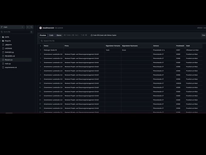 Gig Preview - Develop data scrapers and parsers with python and javascript