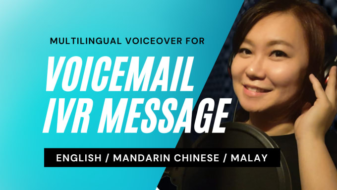 Gig Preview - Record a voicemail or IVR message in malay, english or chinese