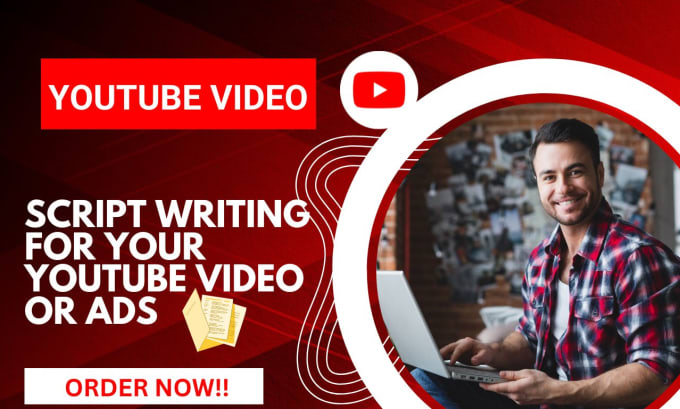 Gig Preview - Be your video script writer for  youtube, write video script, script writing