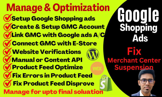 Gig Preview - Setup google shopping ads and fix merchant center  fix gmc for ecommerce store