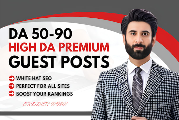 Gig Preview - Write and publish high da guest post with seo dofollow high authority backlinks