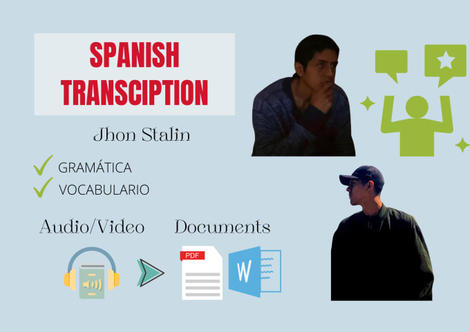 Bestseller - do spanish transcription of audio, video