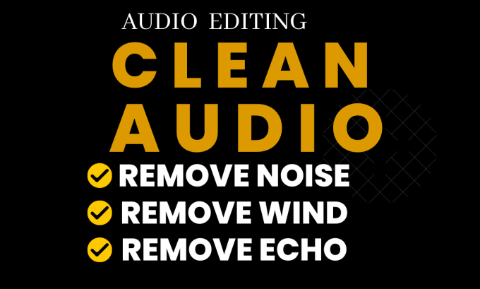 Bestseller - remove noise, wind, echo, repair and clean your audio