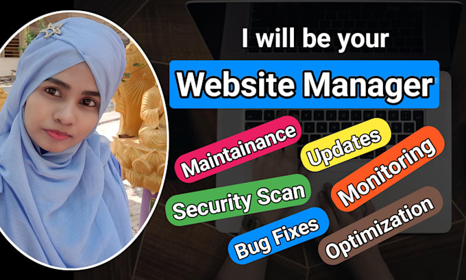 Gig Preview - Be your website manager