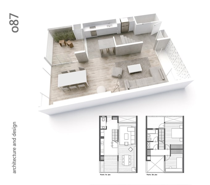 Architectural Floor Plans in AutoCAD