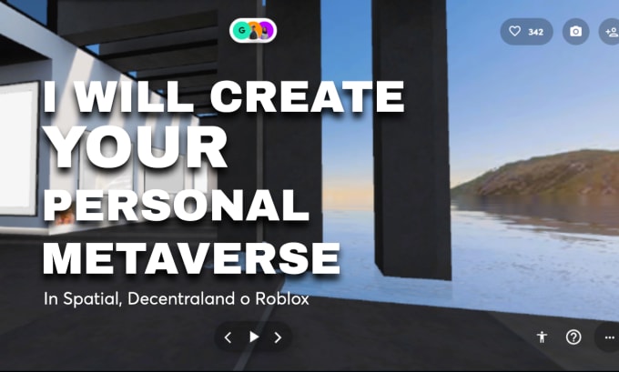 Gig Preview - Create a virtual space in the metaverse on spatial io