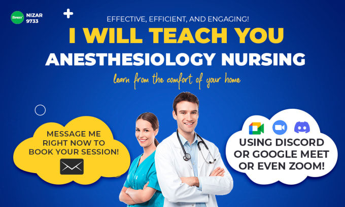 Gig Preview - Help you as an anesthesiology professor