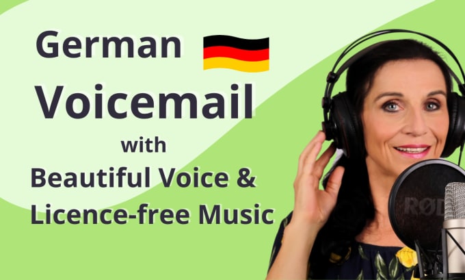 Gig Preview - Record german phone greetings, voicemai, IVR system awesome voiceover deutsch