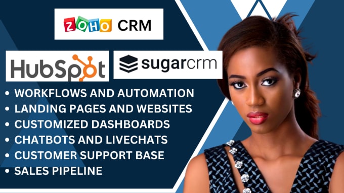 Gig Preview - Certified crm manager in hubspot, zoho crm, sugar crm workflows and automation