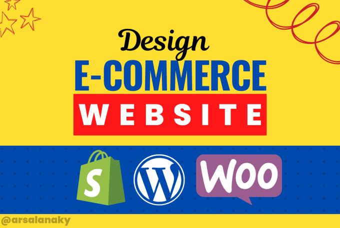 Gig Preview - Create ecommerce website using shopify and woocommerce