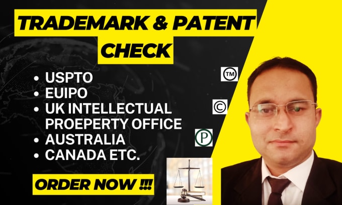 Gig Preview - Do trademark check and patent check