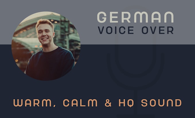 Gig Preview - Record a professional german male voice over