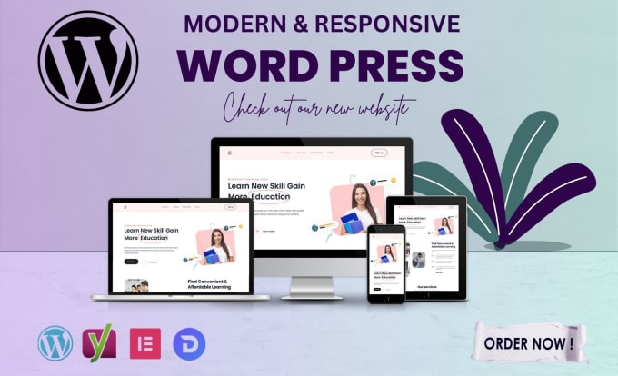 Gig Preview - Do clean and modern wordpress website