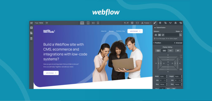 Gig Preview - Design or redesign a fully responsive webflow website, business website