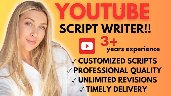 Bestseller - do the best professional youtube video script writing