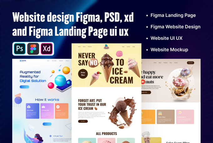 Bestseller - do website ui ux design, figma landing page, website mockup, saas landing page