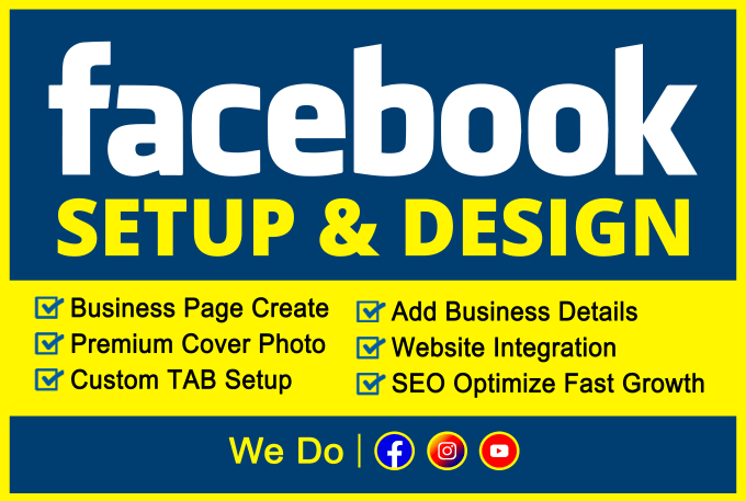 Gig Preview - Setup facebook business page creation and fb cover design superfast