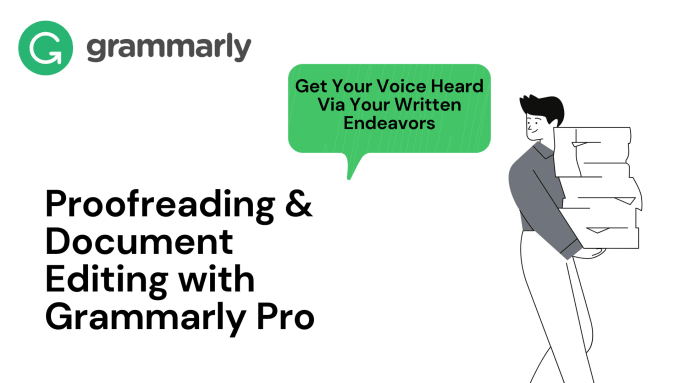 Gig Preview - Proofread, edit, and rewrite documents with grammarly pro