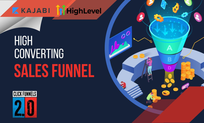 Gig Preview - Do clickfunnels, kajabi, gohighlevel funnel and website setup and development