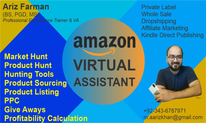 Gig Preview - Train amazon account handling and virtual assistant service