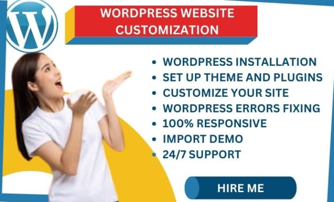 Gig Preview - Customize wordpress website design and plugins