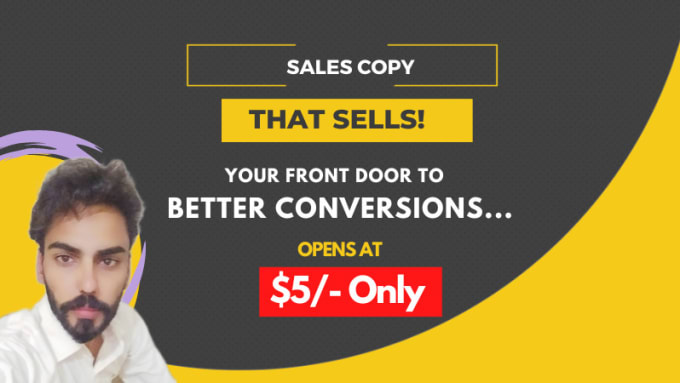 Gig Preview - Write surely converting sales copy, landing page copy, and website copy