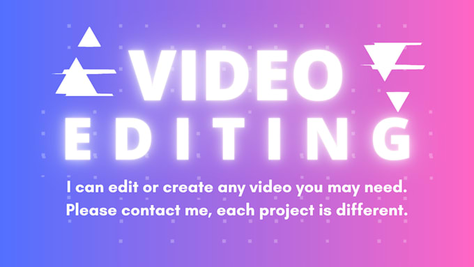 Gig Preview - Edit your video professionally after effects, capcut