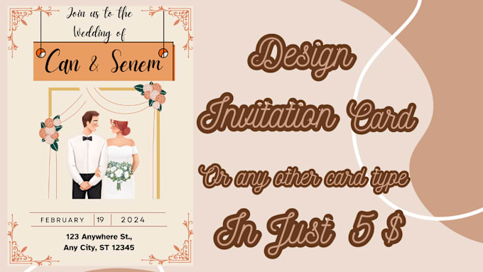 Gig Preview - Design an invitation wedding cards or any type of cards