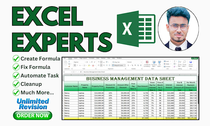 Gig Preview - Be your excel worksheet expert